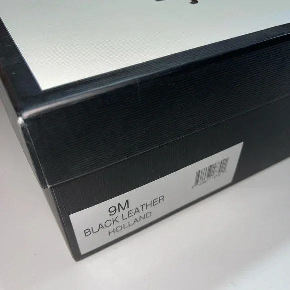 J/Slides NYC Holland Black Leather Platform Sneaker 9 - Picture 5 of 7